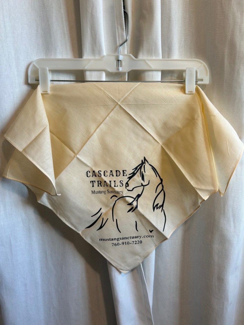 Cascade Trails Mustang Sanctuary Western Cotton Bandana | Horse Lover Gift|